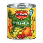 Del Monte Fruit Cocktail In Heavy Syrup w/Pull-Top  Lid Center Front Picture