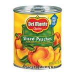 Del Monte Peaches Sliced Yellow Cling In Heavy Syrup w/Pull-Top  Lid Center Front Picture