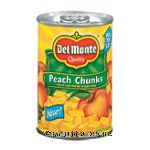 Del Monte Peach Chunks Yellow Cling In Heavy Syrup Center Front Picture