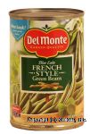 Del Monte Green Beans French Style Blue Lake Center Front Picture