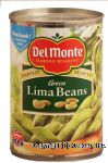 Del Monte Lima Beans Green Center Front Picture