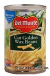 Del Monte Wax Beans Cut Golden Center Front Picture