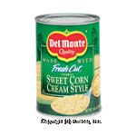 Del Monte Corn Sweet Cream Style Center Front Picture