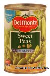 Del Monte Peas Sweet No Salt Added Center Front Picture