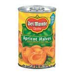 Del Monte Apricot Halves Unpeeled In Heavy Syrup Center Front Picture