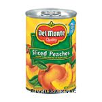 Del Monte Peaches Sliced Yellow Cling In Heavy Syrup Center Front Picture