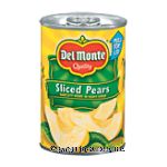 Del Monte Pears Sliced Bartlett In Heavy Syrup Center Front Picture