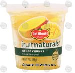 Del Monte fruit naturals mango chunks in extra light syrup Center Front Picture