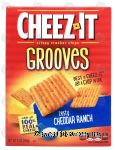 Sunshine Cheez-It grooves; zesty cheddar ranch crispy cracker chips Center Front Picture