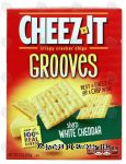 Sunshine Cheez-It grooves; sharp white cheddar crispy cracker chips Center Front Picture