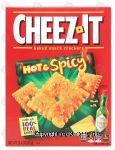 Sunshine Cheez-It hot & spicy cheddar flavor baked snack crackers Center Front Picture