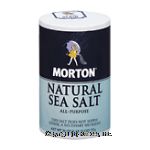 Morton  natural sea salt, all-purpose Center Front Picture