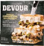 Devour  philly cheesesteak grilled cheese, frozen sandwhich Center Front Picture