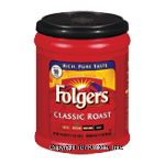 Folgers Classic Roast medium roast ground coffee, makes 90 8-oz. cups Center Front Picture