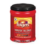 Folgers House Blend medium roast ground coffee, makes up to 90 6-fl. oz. cups Center Front Picture