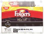 Keurig Folgers Black Silk; dark roast coffee, 12 K-Cups Center Front Picture