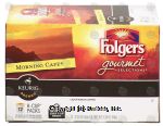 Keurig Folgers Gourmet Selections morning cafe, light roast coffee, 12 k-cups Center Front Picture