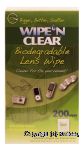 Wipe 'N Clear  lens wipe, biodegradable individually wrapped tissues Center Front Picture