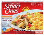 Weight Watchers Smart Ones cheesy scramble with hash browns, gluten free Center Front Picture