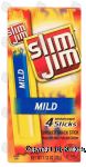 Slim Jim  mild smoked snack stick, 4-count Center Front Picture