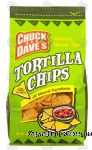 Chuck and Dave's  tortilla chips, extra thick for dipping Center Front Picture