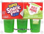 Snack Pack Super lemon-lime juicy gels Center Front Picture