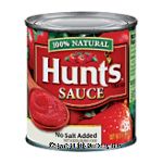 Hunt's  tomato sauce no-salt added Center Front Picture