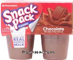 Snack Pack  chocolate pudding, 4 3.25-oz. cups. Center Front Picture