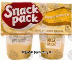 Snack Pack Bakery Shop banana cream pie pudding, 4 3.25-oz. cups. Center Front Picture