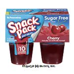 Snack Pack Juicy Gels sugar free cherry gelatin Center Front Picture