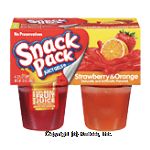 Snack Pack Juicy Gels strawberry & orange gelatin, 4 3.25-oz. cups Center Front Picture