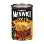 Manwich Sloppy Joe Sauce Bold Center Front Picture