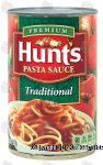 Hunt's Premium traditional pasta sauce Center Front Picture