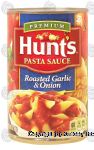 Hunt's Premium roasted garlic & onion pasta sauce Center Front Picture