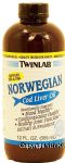 Twinlab  norwegian cod liver oil dietary supplement Center Front Picture