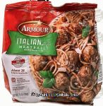 Armour  italian style meatballs over 26 full-cooked meatballs Center Front Picture