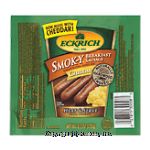 Eckrich Smok-Y breakfast sausage, cheddar, naturally hardwood smoked Center Front Picture