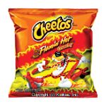 Cheetos Cheese Flavored Snacks Crunchy Flamin' Hot 1 Oz Bag Center Front Picture