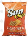 Sun Chips  harvest cheddar flavored multi grain snack chips Center Front Picture