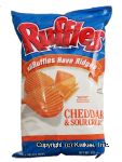 Ruffles  cheddar & sour cream flavor potato chips Center Front Picture