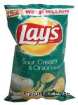 Lay's  sour cream & onion flavored potato chips Center Front Picture