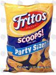 Fritos Scoops! Party Size! bowl shaped corn chips Center Front Picture