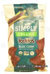 Tostitos Simply organic blue corn tortilla chips with sea salt Center Front Picture