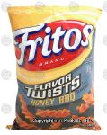 Fritos Flavor Twists honey bbq flavored corn snacks Center Front Picture