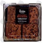 Charlotte's  gourmet brownie squares with chocolate chips Center Front Picture