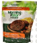 Morningstar Farms Veggie Breakfast hot & spicy sausage patties, 6-count Center Front Picture