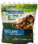 Morningstar Farms  veggie grillers crumbles, frozen bag Center Front Picture