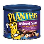 Planters  mixed nuts, less than 50% peanuts, almonds, cashews, brazil, hazel, pecans Center Front Picture