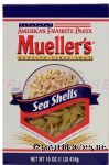 Mueller's Macaroni sea shells america's favorite pasta Center Front Picture