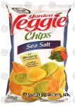 Sensible Portions Garden Veggie vegetable and potato snack chips, sea salt Center Front Picture